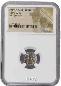 Celtic Tribes Gallic Wars. Genuine Ancient Silver Celtic Coins NGC Slabs