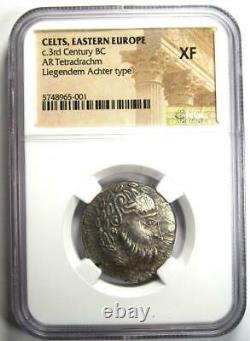Celts Liegendem Achter AR Tetradrachm Silver Coin 200 BC Certified NGC XF (EF)