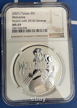 DATE ERROR 2018 Stamped Wolverine NGC MS 69 MULE ERROR