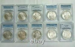 Estate Coin Lot 10x US Morgan Silver Dollars PCGS NGC Certified O, S, P MS64