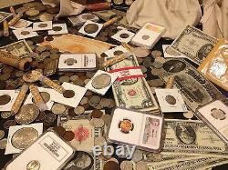 Estate Sale Lot Old Us Coinscurrencypcgs Ngcgold Silver Bullion50 Years+