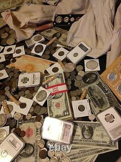 Estate Sale Lot Old Us Coinscurrencypcgs Ngcgold Silver Bullion50 Years+