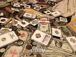 Estate Sale Lot Old Us Coinscurrencypcgs Ngcgold Silver Bullion50 Years+