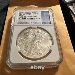 FDOI 2016 W Burnished Eagle 30TH Anniversary Lettered Edge NGC 69 Key Date