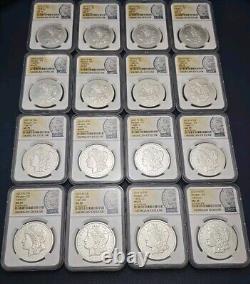 FIJI 1878-1893 CC CARSON CITY MORGAN Dollar 16 coins set NGC MS70 FDI