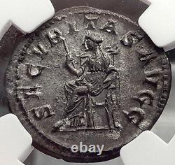 GORDIAN I AFRICANUS 238AD NGC Certified Ch AU Ancient Silver Roman Coin i58298