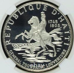 Haiti 1967 Set 3 Silver Coins Piedfort Anniversary of Revolution NGC PF65-67 COA