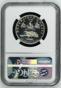 Haiti 1967 Set 3 Silver Coins Piedfort Anniversary of Revolution NGC PF65-67 COA