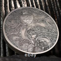 Howard Phillips Lovecraft CTHULHU 3 Oz Silver Coin Palau 2022-NGC MS 70 Antique