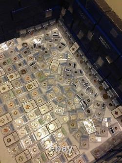 Huge Estate Sale Old Us Coins Pcgs Ngc Graded 4 Slab Lot Silver 10 Years+