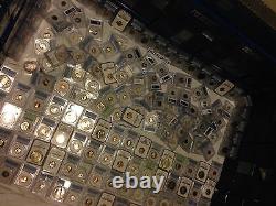 Huge Estate Sale Old Us Coins Pcgs Ngc Graded 4 Slab Lot Silver 10 Years+