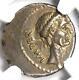 Julius Caesar AR Denarius M. Mettius Coin 44 BC Certified NGC Choice XF (EF)
