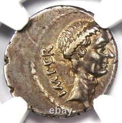 Julius Caesar AR Denarius M. Mettius Coin 44 BC Certified NGC Choice XF (EF)