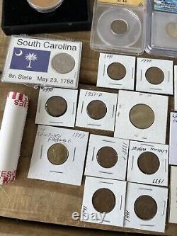 Large Coin Lot Graded And Rare Coins Everything In Picture Included PCGS Silver