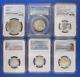 (Lot of 6) Various Certified PCGS/NGC Slabbed UNC. Silver, Proof, Enhanced Coins
