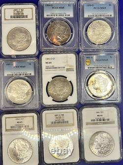 MS65 MORGAN SILVER DOLLARS? PCGS / NGC? 90% PURE? O, S, P Mints? 1x Coin