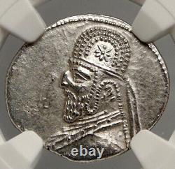 Mithradates III PARTHIA KINGDOM 87BC Drachm Ancient Greek Coin ARCHER NGC i94001