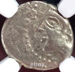 NGC Celtic Sequani Tribe 70BC-50BC Silver Coin Certified Gaul Genuine Ancient