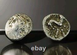 NGC Celtic Tribes in Ancient Gaul Quinarius Silver & Gallic Wars Caesar vs. Celt