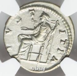 NGC Ch XF Sept Severus 193-211 AD Roman Empire AR Denarius Silver Coin Septimius
