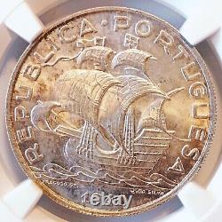 NGC MS64 Portugal 10 escudos 1940 coin (SILVER!)