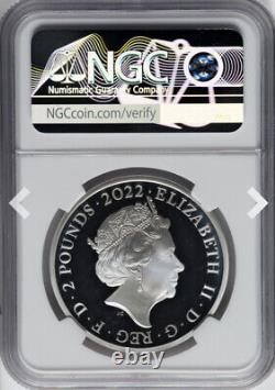 NGC PF70 2022 City Views Rome £2 ENGLAND PROOF 1 Oz 999 Silver, GREAT BRITAIN UK
