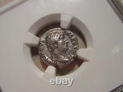 NGC Roman coin of HADRIAN SILVER Denarius graded VF super nice coin AD 117-13
