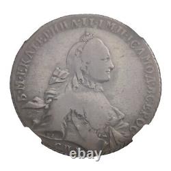 NGC VF20 1764 CNB CA 1 Rouble Catherine II The Great Russian Empire Coin LL