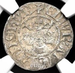 NGC XF KING EDWARD I LONGSHANKS 1279-1307, ENGLAND Braveheart Silver Penny Coin