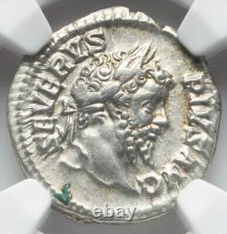 NGC XF Sept Severus 193-211 AD, Roman Empire Rome Emperor AR Denarius Coin