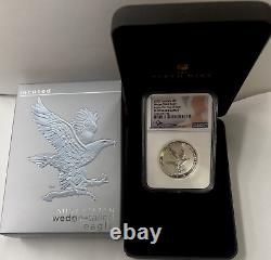 Ngc Pf 70 Fdi Mercanti! 2023 P $1 Australia Proof Silver Wedge Tailed Eagle +ogp