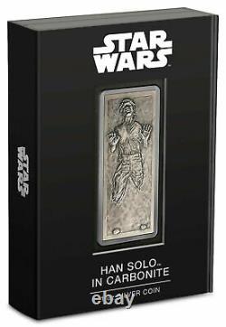 Niue- 2022- Star Wars- Han SoloT in Carbonite 1 OZ Silver Proof Coin