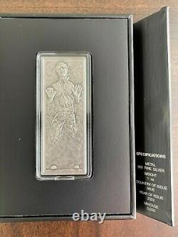 Niue- 2022- Star Wars- Han SoloT in Carbonite 1 OZ Silver Proof Coin