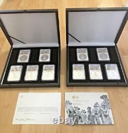 PF70 FDOI 2021 UK COMPLETE 10 COIN SET Queen's Beast 2 oz Silver Proof FIRST DAY