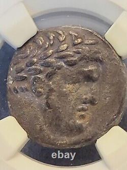 Phoenicia Tyre AR Half Shekel Bible Coin Melkart Eagle 46 AD NGC VF