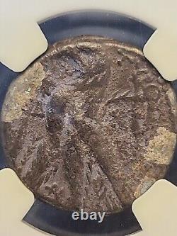 Phoenicia Tyre AR Half Shekel Bible Coin Melkart Eagle 46 AD NGC VF