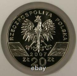 Poland Set Of Two 2007 MW Grey Seal Coins NGC PF 70 Ultra Cameo NGC MS 65