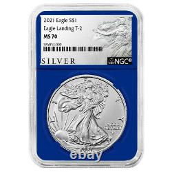 Presale 2021 $1 Type 2 American Silver Eagle 3 pc Set NGC MS70 ALS Label Red W