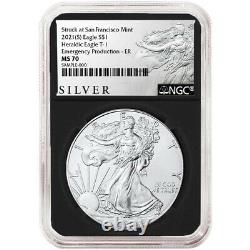 Presale 2021 (S) $1 American Silver Eagle NGC MS70 Emergency Production ALS ER