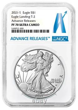Presale 2021-S Proof $1 Type 2 American Silver Eagle NGC PF70UC AR Advance Rel