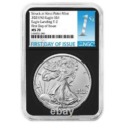 Presale 2021 (W) $1 Type 2 American Silver Eagle NGC MS70 FDI First Label Retr