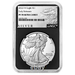 Presale 2022-W Proof $1 American Silver Eagle NGC PF70UC ER ALS Label Retro Co