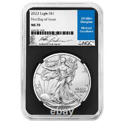 Presale 2023 $1 American Silver Eagle NGC MS70 FDI Michael Gaudioso Label Retr