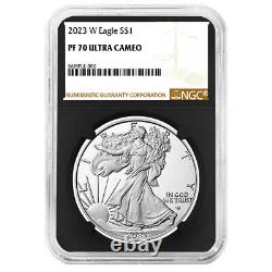 Presale 2023-W Proof $1 American Silver Eagle NGC PF70UC Brown Label Retro Cor