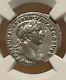 Roman Empire Trajan AD 98-117 AR Denarius NGC XF Ancient Rare Coin