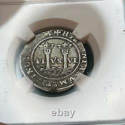 SASA 1542-48 Mo Mexico 1 Reale Charles & Joanna Silver Coin NGC AU 50