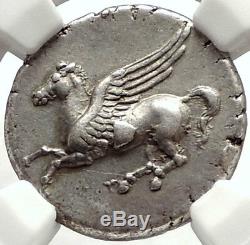 SYRACUSE in SICILY Silver Greek Coin like Corinth Stater Pegasus NGC ChXF i67718