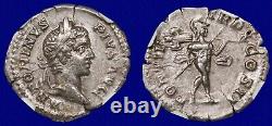 Seven Hills Hoard 2 Coin Set- Geta & Caracalla Silver Denarius NGC Choice XF