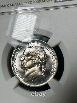 Silver 1942-P NGC MS 67 Jefferson Nickel 5C WWII Issue High Grade Coin