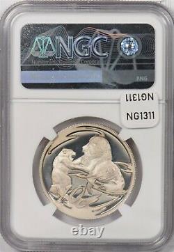 South Africa 2000 10 Cents silver Lion animal NGC PF68UC NG1311 combine shipping